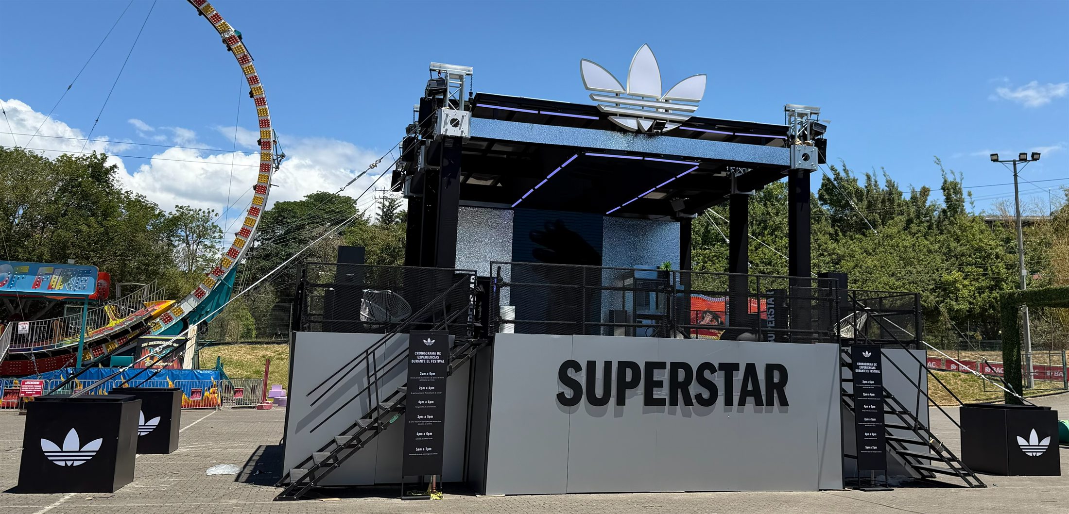 Stand de experiencia Adidas Superstar en Picnic Festival 2026