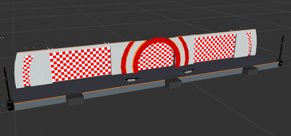 Render 3D de la escenografía diseñada para el evento Club de Líderes de BAC